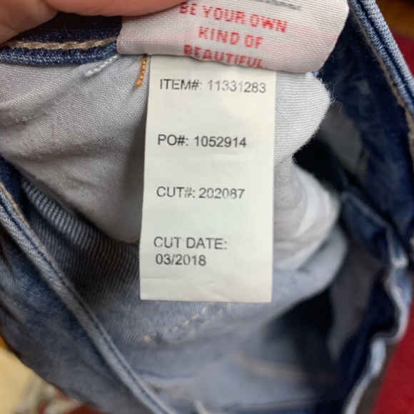 SOLD Torrid distressed denim jeans 16XS - Picture 5 of 5